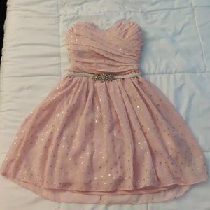 Pink Strapless Dress